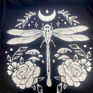 Mystical Dragonfly Glow in the Dark Graphic Tee